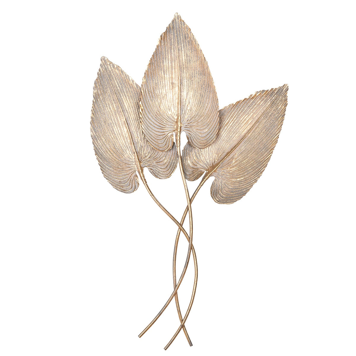 Ανάγλυφο τοίχου φύλλο μεταλλικό Χρυσό 53X4X92Cm 53X4X92Cm - Hippiehome.gr