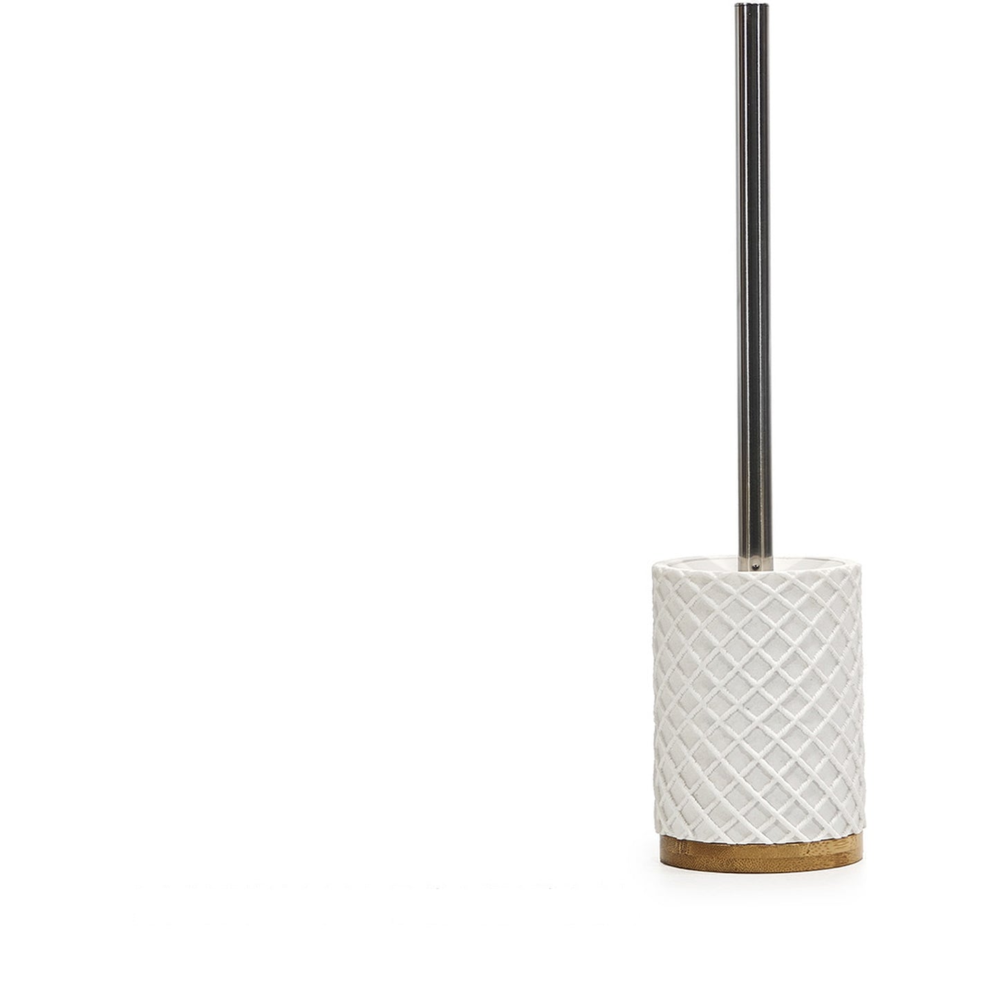 Πιγκάλ Μπάνιου Λευκό Πολυρητίνη/Μπαμπού - Hippiehome.gr