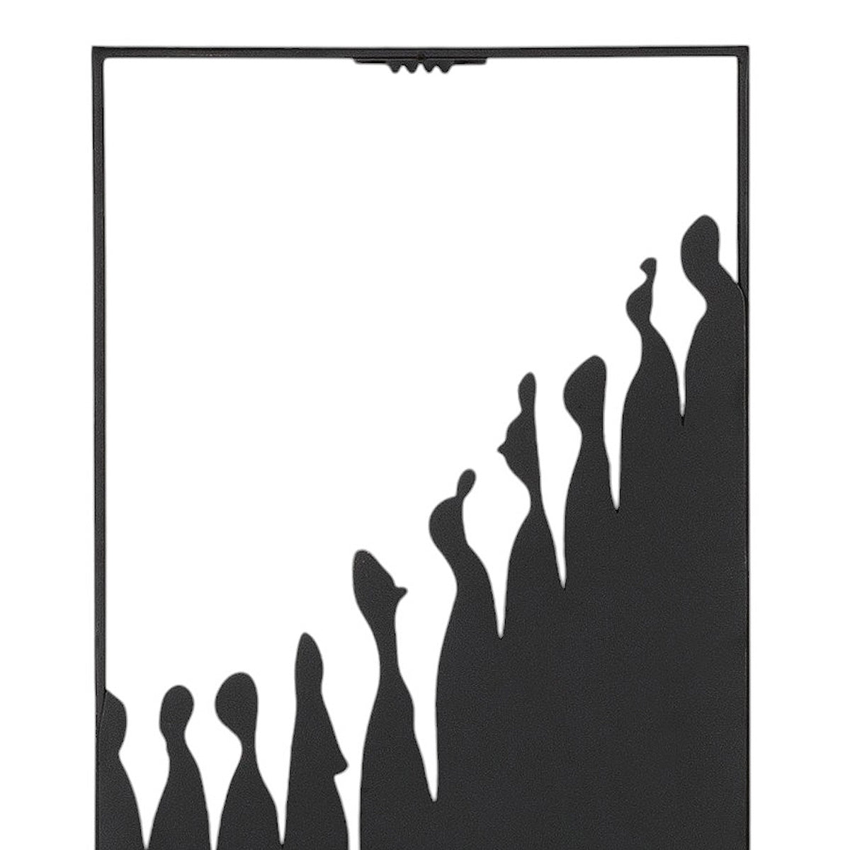 Ανάγλυφο τοίχου Μεταλλικό Μαύρο 26X2X70Cm 26X2X70Cm - Hippiehome.gr