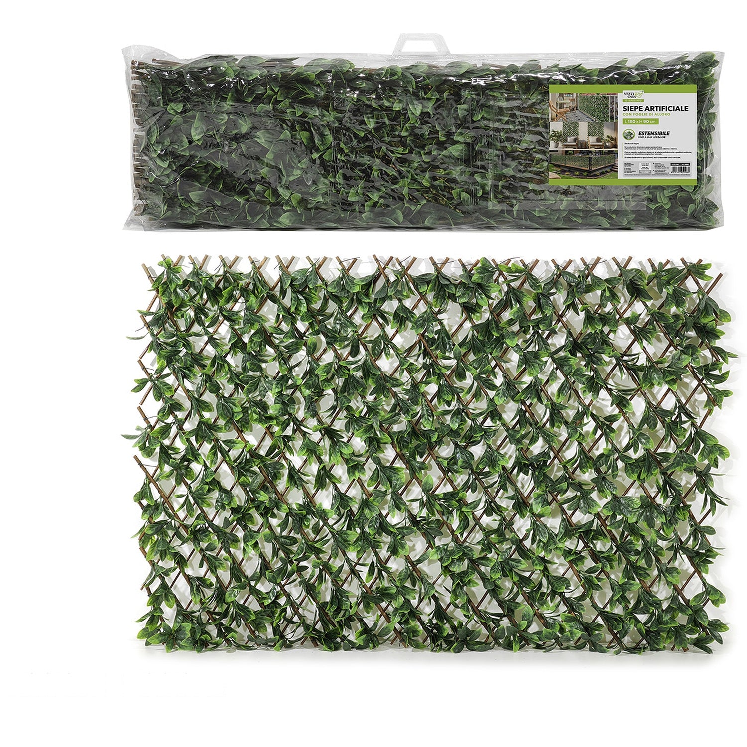 Φράχτης Πράσινο/Πλαστικό 180x90cm - Hippiehome.gr