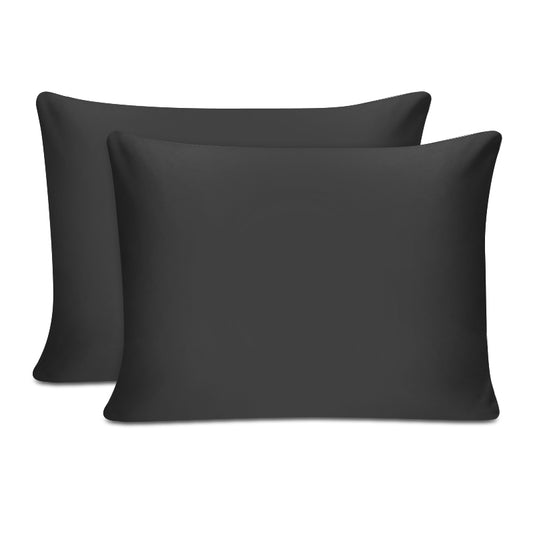 Μαξιλαροθήκες ύπνου Tonne Cotton Box Σετ 2 τμχ χρώμα μαύρο 50x80εκ. - Hippiehome.gr