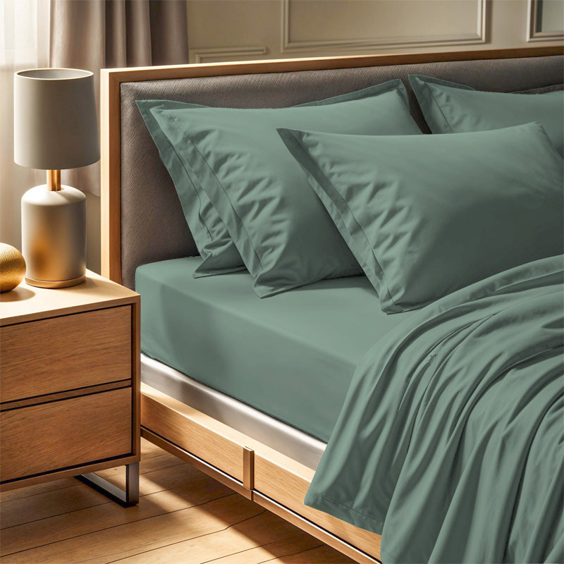 Σεντόνι Tonne Cotton Box Μονό (180x240) χρώμα πράσινο - Hippiehome.gr