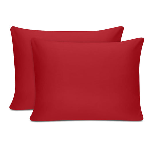Μαξιλαροθήκες ύπνου Tonne Cotton Box Σετ 2 τμχ χρώμα κόκκινο 50x70εκ. - Hippiehome.gr