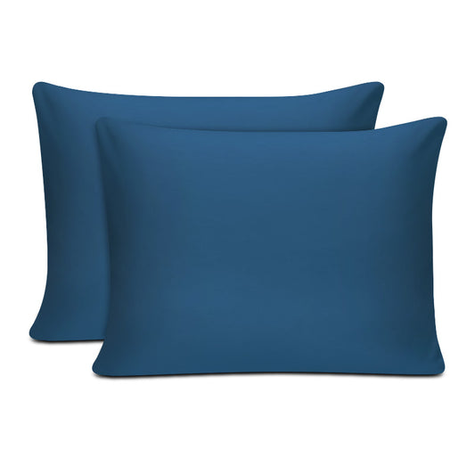 Μαξιλαροθήκες ύπνου Tonne Cotton Box Σετ 2 τμχ χρώμα πετρόλ 50x70εκ. - Hippiehome.gr