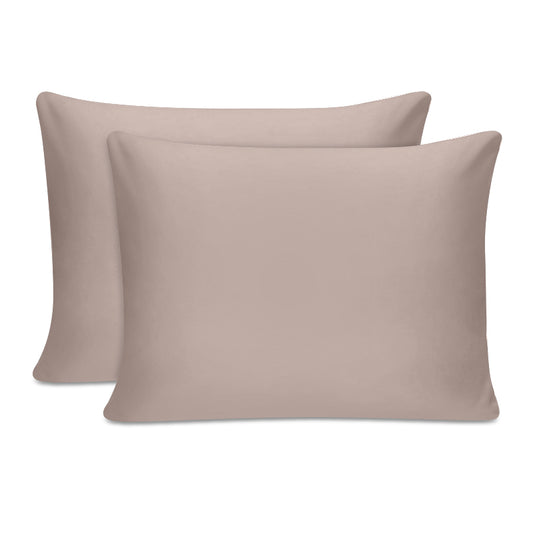 Μαξιλαροθήκες ύπνου Tonne Cotton Box Σετ 2 τμχ χρώμα μπεζ 50x70εκ. - Hippiehome.gr
