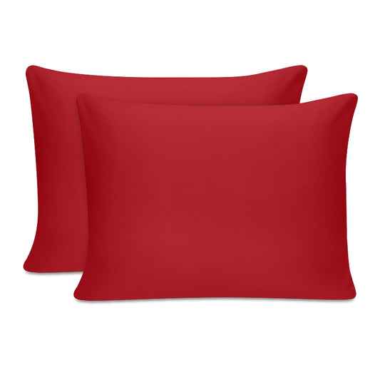 Μαξιλαροθήκες ύπνου Tonne Cotton Box Σετ 2 τμχ χρώμα κόκκινο 50x80εκ. - Hippiehome.gr