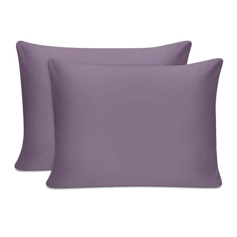 Μαξιλαροθήκες ύπνου Tonne Cotton Box Σετ 2 τμχ χρώμα dusty rose 50x80εκ. - Hippiehome.gr