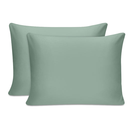 Μαξιλαροθήκες ύπνου Tonne Cotton Box Σετ 2 τμχ χρώμα πράσινο 50x80εκ. - Hippiehome.gr