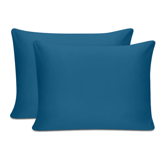 Μαξιλαροθήκες ύπνου Tonne Cotton Box Σετ 2 τμχ χρώμα πετρόλ 50x80εκ. - Hippiehome.gr