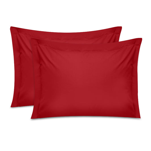 Μαξιλαροθήκες ύπνου Tonne Cotton Box Σετ 2 τμχ χρώμα κόκκινο 50x80+5εκ. - Hippiehome.gr