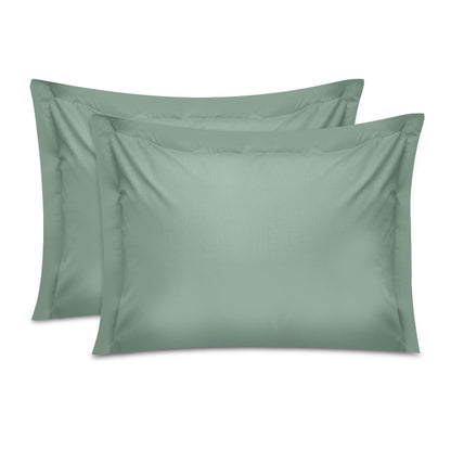 Μαξιλαροθήκες ύπνου Tonne Cotton Box Σετ 2 τμχ χρώμα πράσινο 50x80+5εκ. - Hippiehome.gr