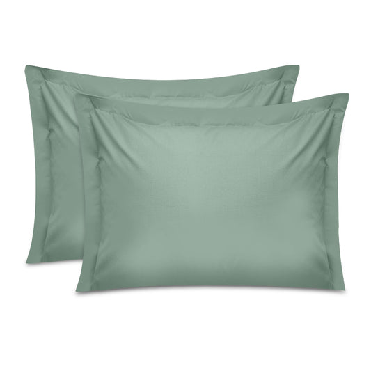 Μαξιλαροθήκες ύπνου Tonne Cotton Box Σετ 2 τμχ χρώμα πράσινο 50x80+5εκ. - Hippiehome.gr