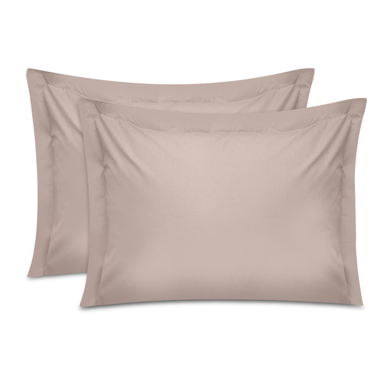 Μαξιλαροθήκες ύπνου Tonne Cotton Box Σετ 2 τμχ χρώμα μπεζ 50x80+5εκ. - Hippiehome.gr