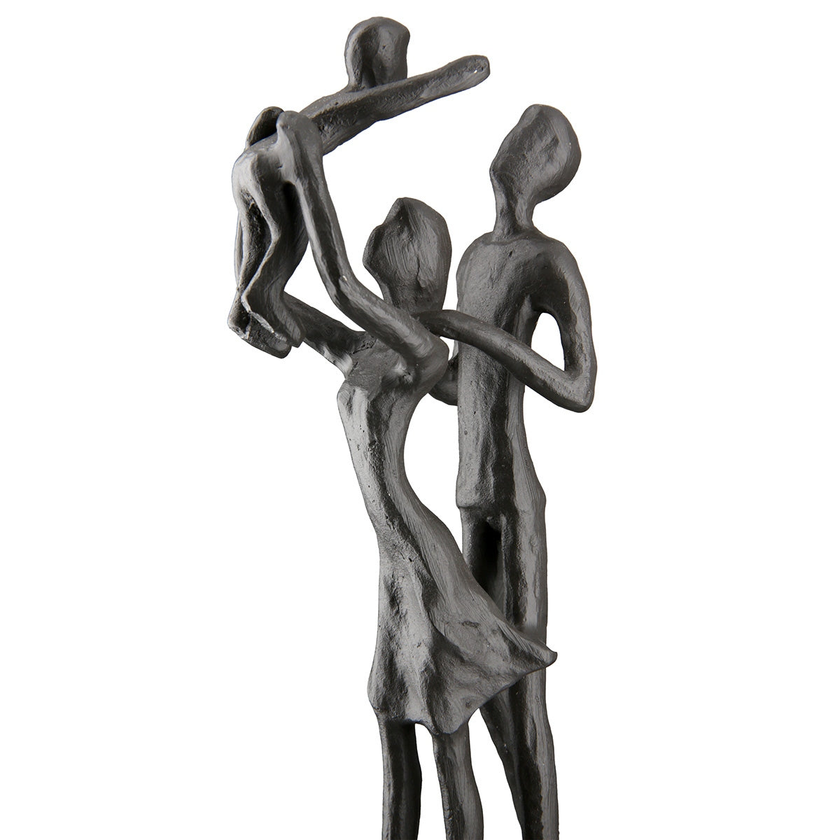 Γλυπτό "Familiengluck" Σίδερο Brown PU 9x5.5x20cm - Hippiehome.gr