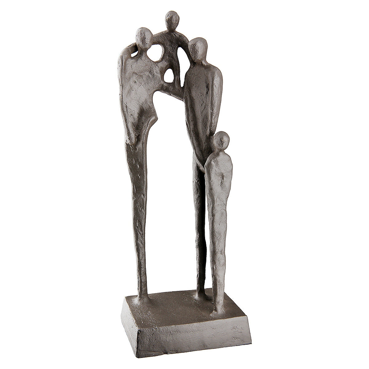 Διακοσμητικό ArteLibre Οικογένεια Καφέ Μέταλλο 9x5x23cm - Hippiehome.gr