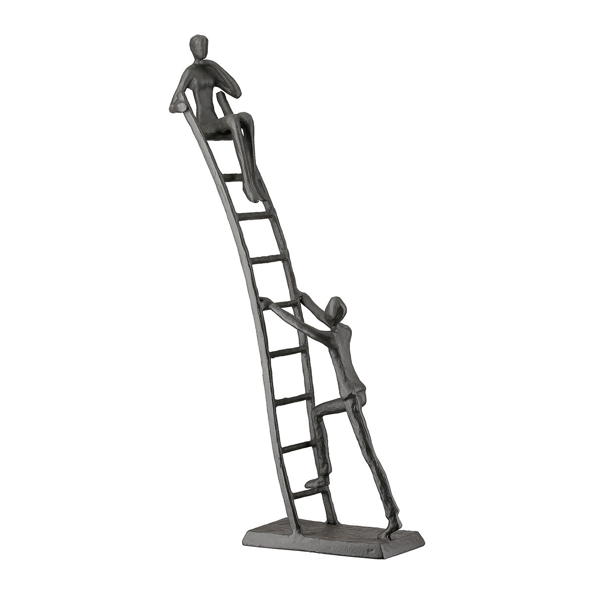 Γλυπτική Σκάλα Μεταλλική Σκούρο Καφέ 17X6X34Cm 17X6X34Cm - Hippiehome.gr