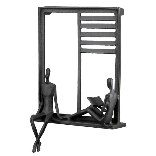 Ανάγλυφο τοίχου Ορθογώνιο Μεταλλικό Σκούρο Καφέ 17X9X25Cm 17X9X25Cm - Hippiehome.gr