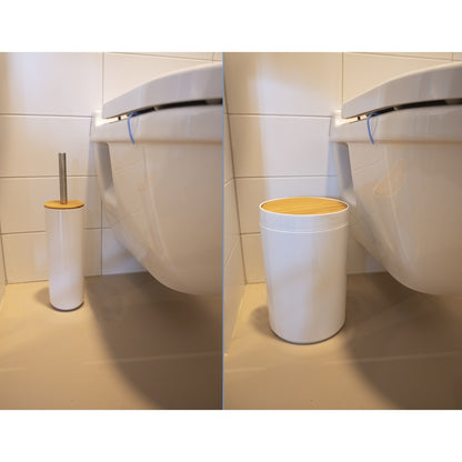 Σετ Μπάνιου και Τουαλέτας 6Τμχ Λευκό ALPINA - Hippiehome.gr