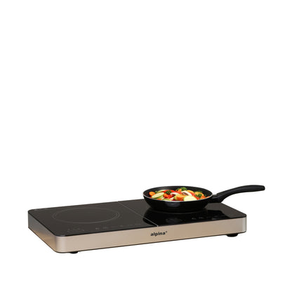 Επαγωγική Εστία Διπλή 3500W ALPINA - Hippiehome.gr