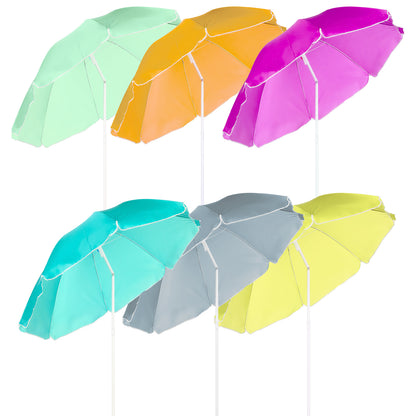 Ομπρέλα Παραλίας Πολύχρωμο 2m Σε 6 Χρώματα - Hippiehome.gr