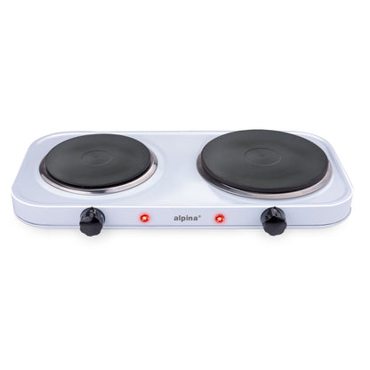 Ηλεκτρική Εστία 2 Ζωνών 2500W ALPINA - Hippiehome.gr