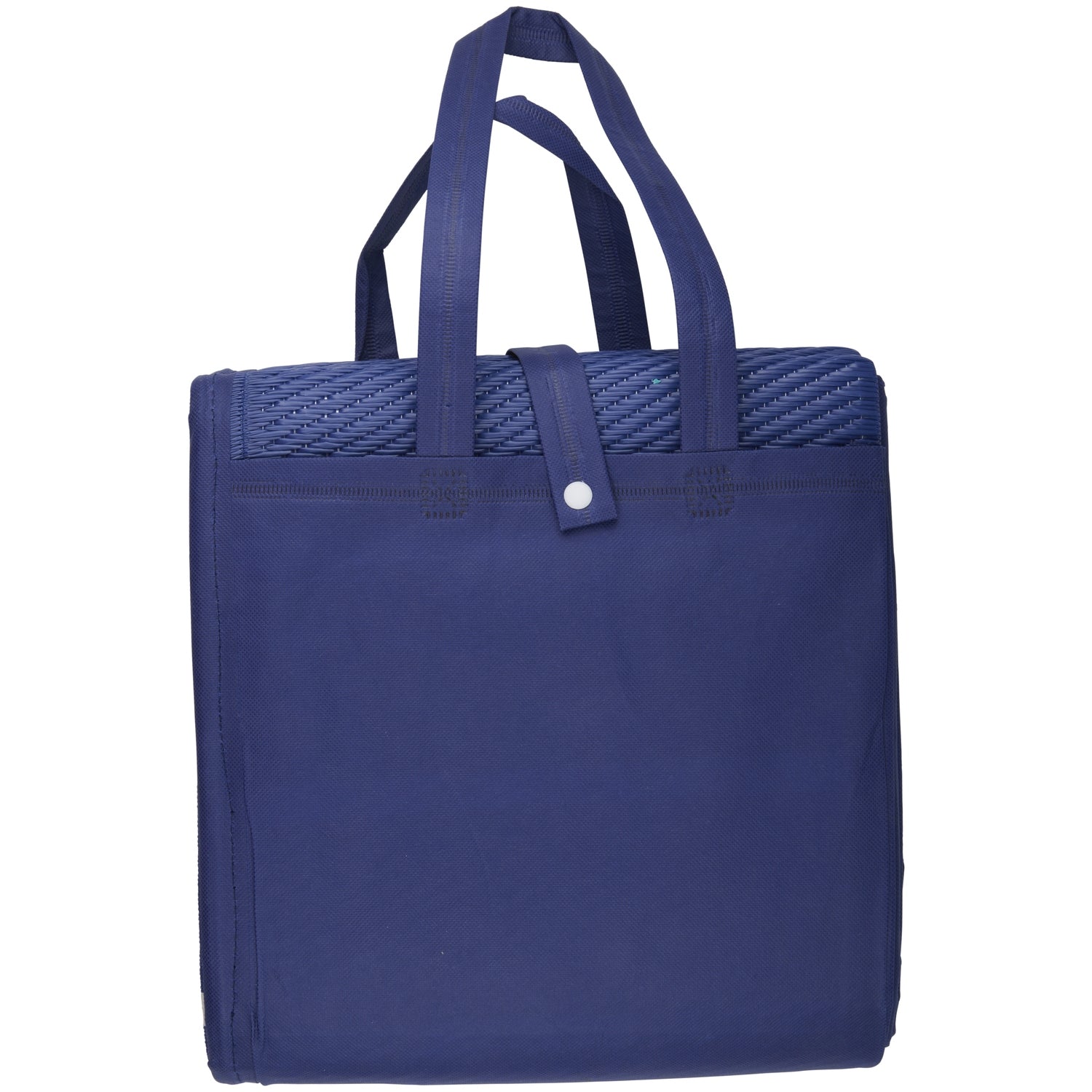 Ψάθα Παραλίας Τσάντα Μπεζ/Μπλε Σε 2 Χρώματα - Hippiehome.gr