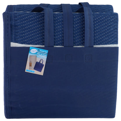 Ψάθα Παραλίας Τσάντα Μπεζ/Μπλε Σε 2 Χρώματα - Hippiehome.gr