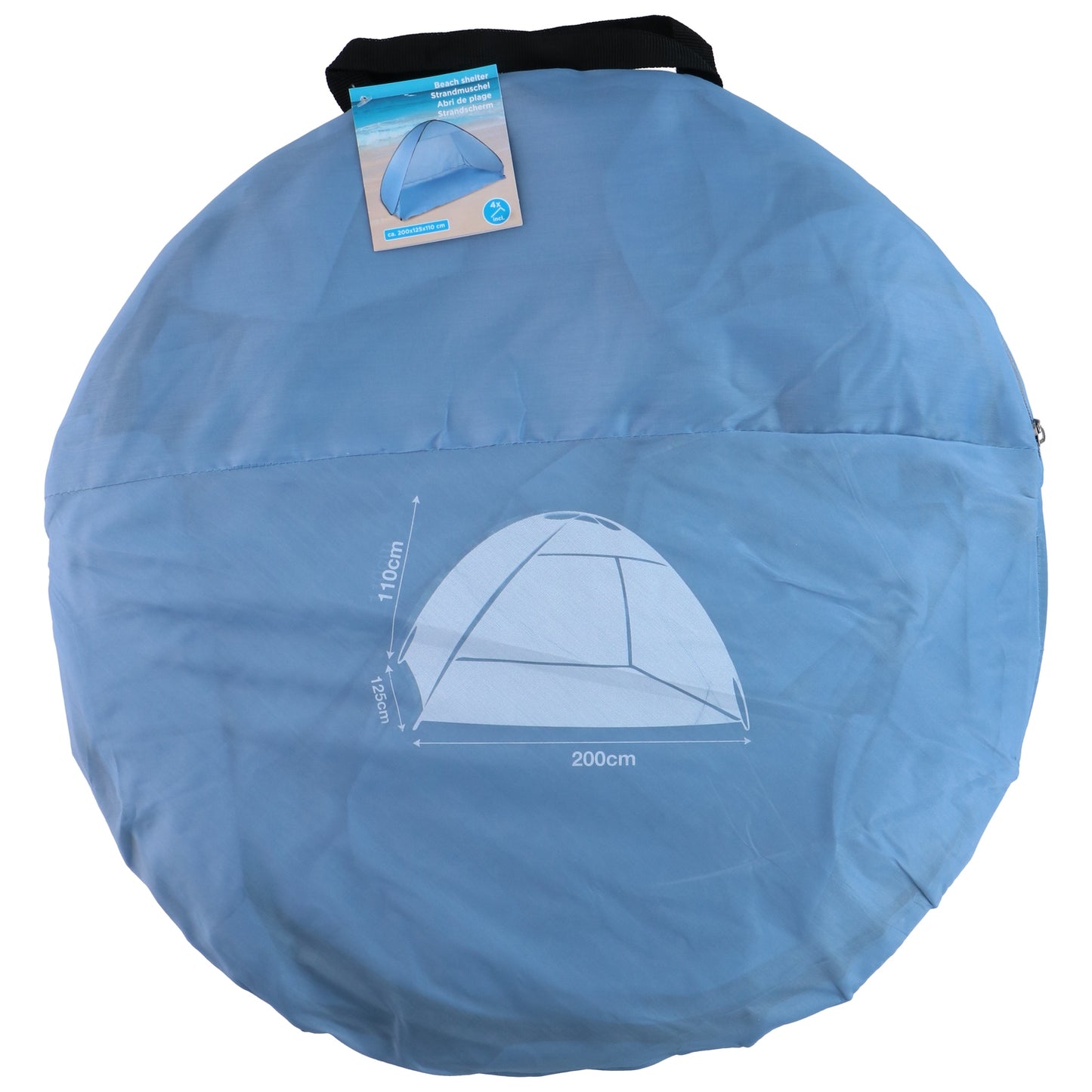 Καταφύγιο Παραλίας Πολύχρωμο 200x110x120cm Σε 3 Χρώματα - Hippiehome.gr