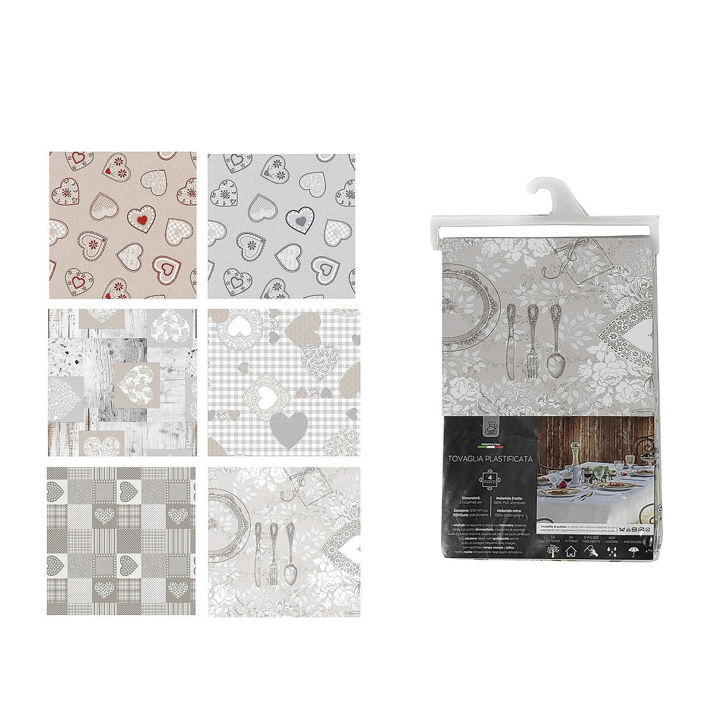 Τραπεζομάντηλο Ανθεκτικό Στους Λεκέδες PVC 140x180cm Σε 6 Σχέδια - Hippiehome.gr