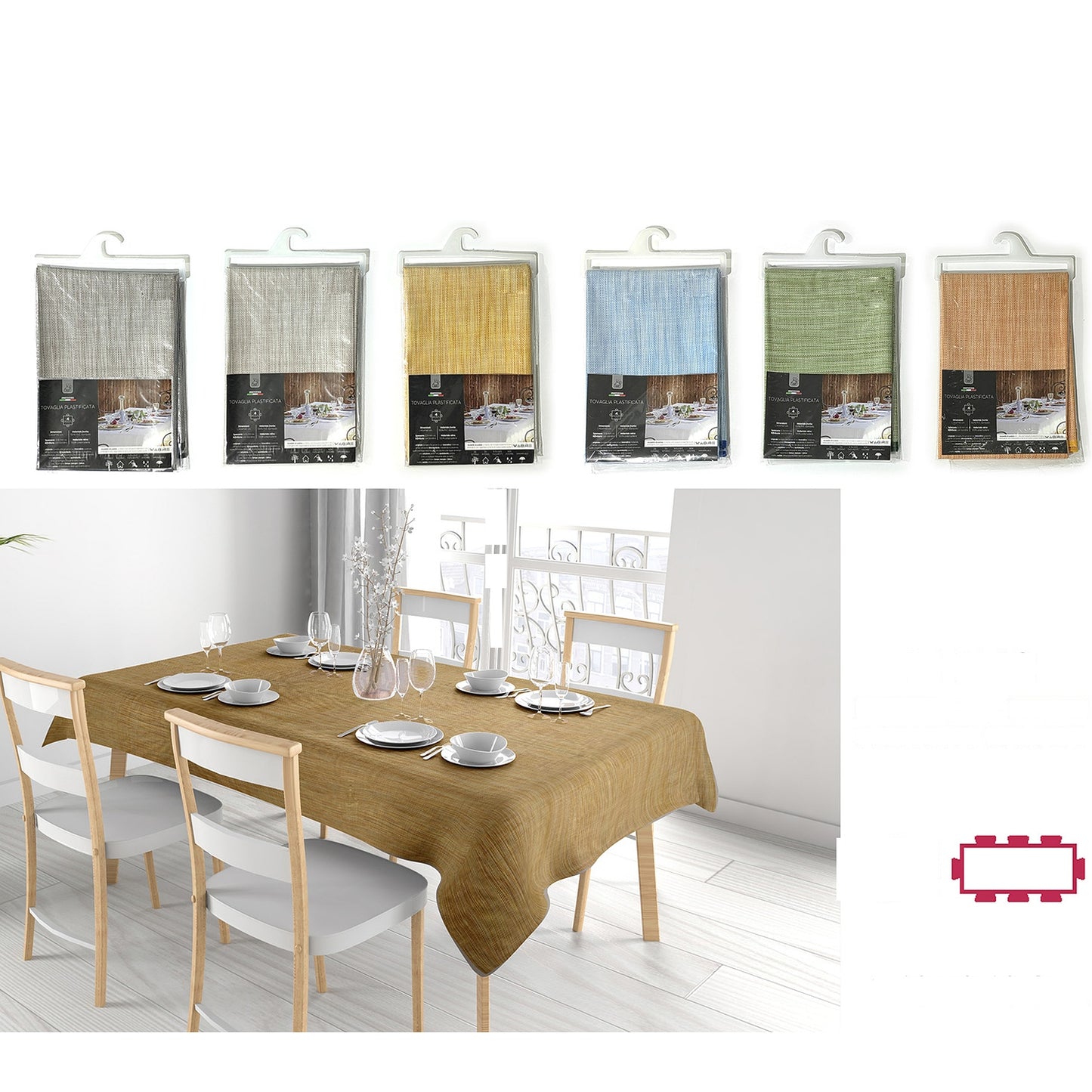 Τραπεζομάντηλο ArteLibre PVC 140x240cm Σε 6 Χρώματα - Hippiehome.gr