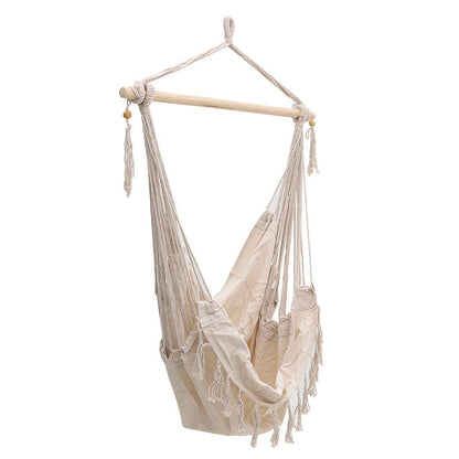 Αιώρα-κούνια κάθισμα Ambition pakoworld ύφασμα μπεζ 100x80x130εκ - Hippiehome.gr