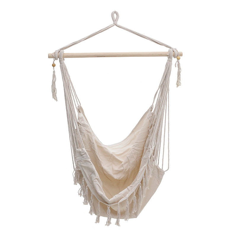 Αιώρα-κούνια κάθισμα Ambition pakoworld ύφασμα μπεζ 100x80x130εκ - Hippiehome.gr