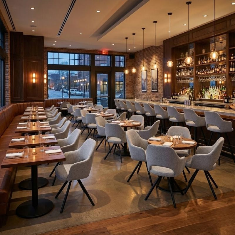 Πολυθρόνα τραπεζαρίας Gabriel Megapap μπεζ ύφασμα - μεταλλικό μαύρο πόδι 58x60x85εκ. - Hippiehome.gr