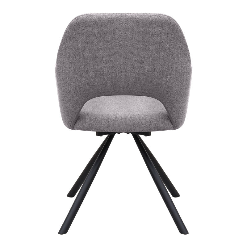 Πολυθρόνα τραπεζαρίας Gabriel Megapap μπεζ ύφασμα - μεταλλικό μαύρο πόδι 58x60x85εκ. - Hippiehome.gr