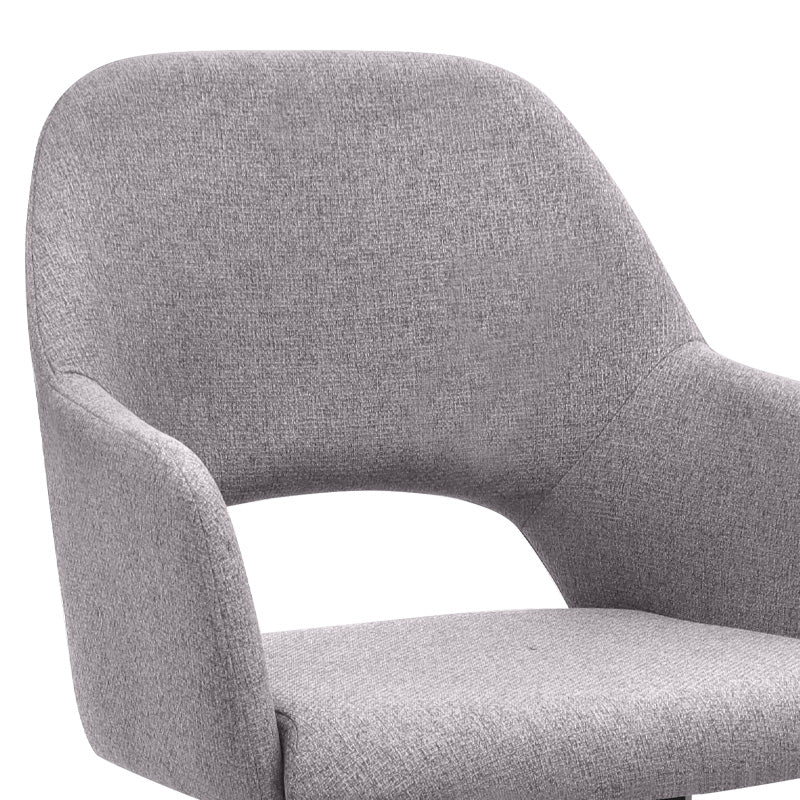 Πολυθρόνα τραπεζαρίας Gabriel Megapap μπεζ ύφασμα - μεταλλικό μαύρο πόδι 58x60x85εκ. - Hippiehome.gr