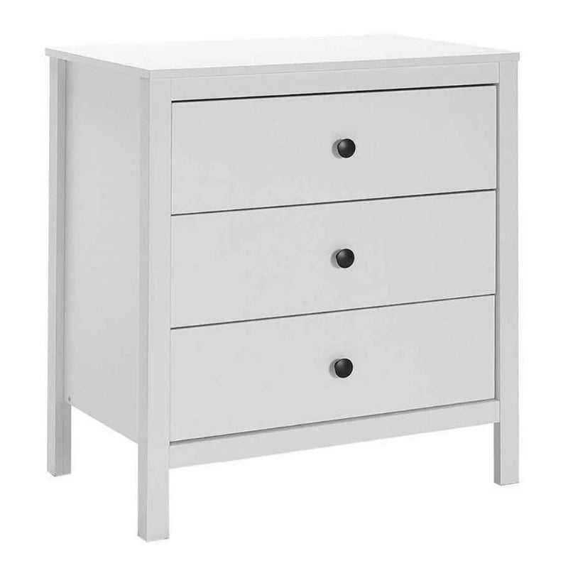 Chest of drawers French Megapap color white 73x47x81cm.