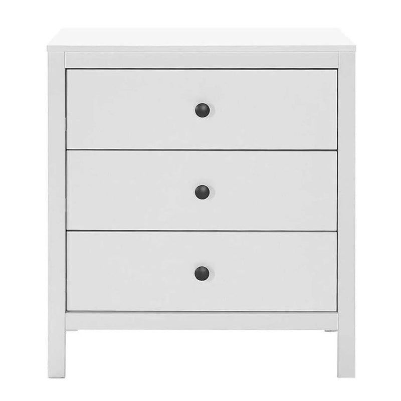 Chest of drawers French Megapap color white 73x47x81cm.