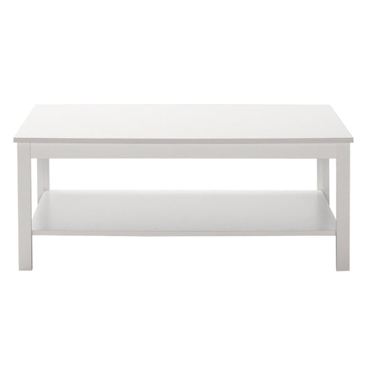 Τραπεζάκι σαλονιού Rustic Megapap χρώμα λευκό 103x60x40εκ. - Hippiehome.gr