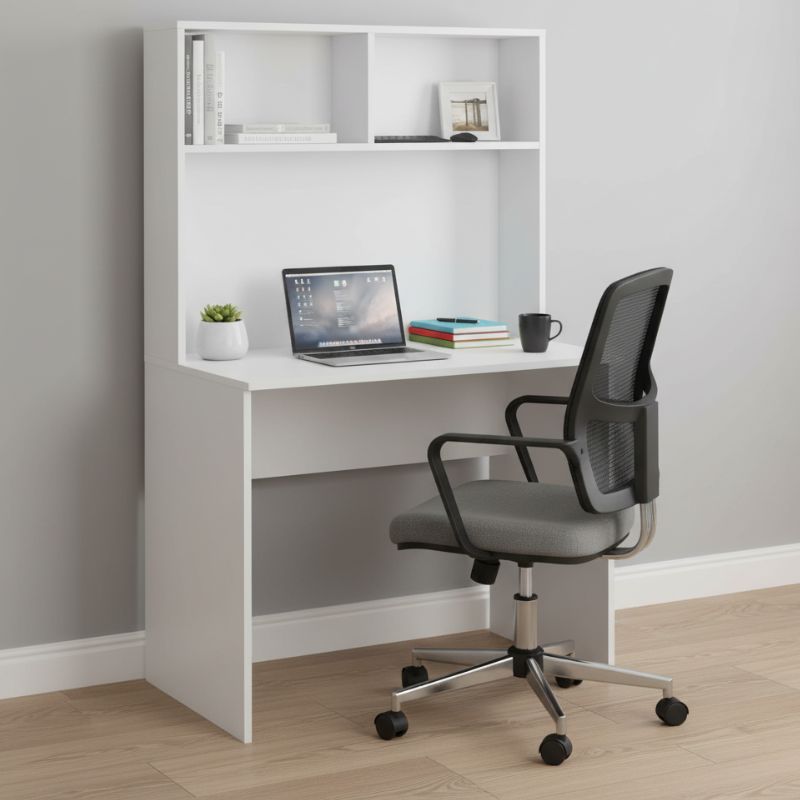 Γραφείο εργασίας Trendline Megapap χρώμα λευκό 90x52x148εκ. - Hippiehome.gr