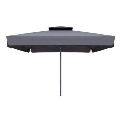 Ομπρέλα επαγγελματική Juno Megapap τηλεσκοπική αλουμινίου χρώμα ανθρακί 4x4m. - Hippiehome.gr
