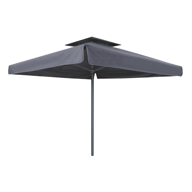 Ομπρέλα επαγγελματική Juno Megapap τηλεσκοπική αλουμινίου χρώμα ανθρακί 4x4m. - Hippiehome.gr