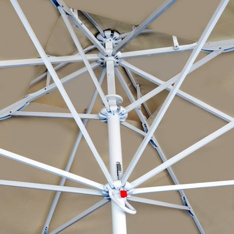 Ομπρέλα επαγγελματική Juno Megapap τηλεσκοπική αλουμινίου χρώμα εκρού 3,5x3,5m. - Hippiehome.gr