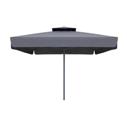 Ομπρέλα επαγγελματική Juno Megapap τηλεσκοπική αλουμινίου χρώμα ανθρακί 3,5x3,5m. - Hippiehome.gr