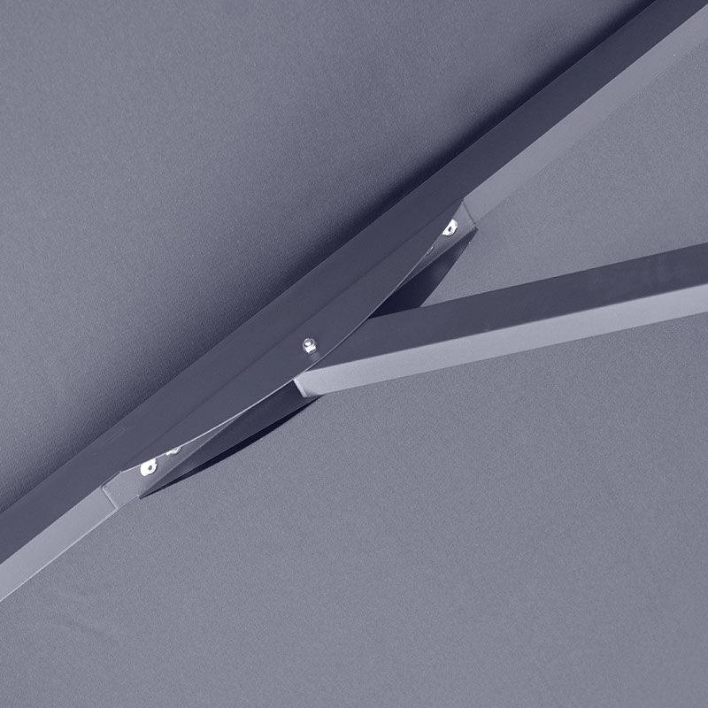 Ομπρέλα επαγγελματική Juno Megapap τηλεσκοπική αλουμινίου χρώμα ανθρακί 3,5x3,5m. - Hippiehome.gr