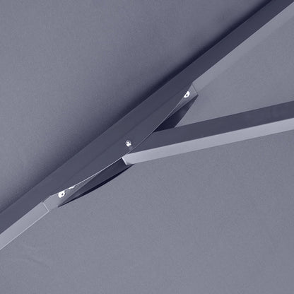 Ομπρέλα επαγγελματική Juno Megapap τηλεσκοπική αλουμινίου χρώμα ανθρακί 3,5x3,5m. - Hippiehome.gr