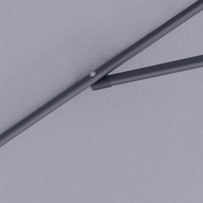 Ομπρέλα κήπου Capri Megapap αλουμινίου χρώμα ανθρακί Ø3m. - Hippiehome.gr