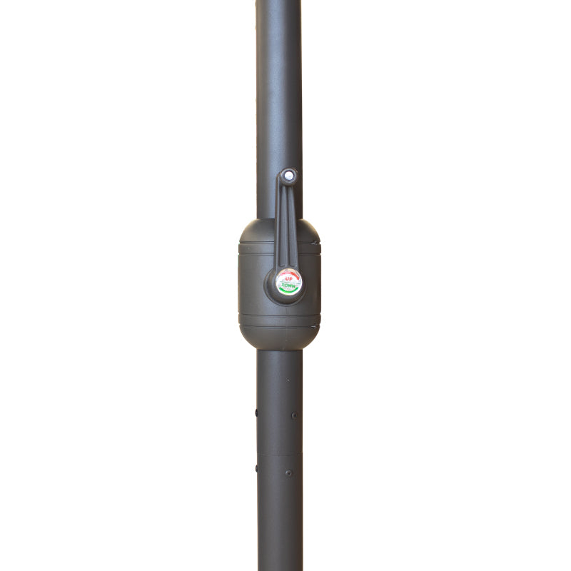 Ομπρέλα κήπου Capri Megapap αλουμινίου χρώμα ανθρακί Ø3m. - Hippiehome.gr