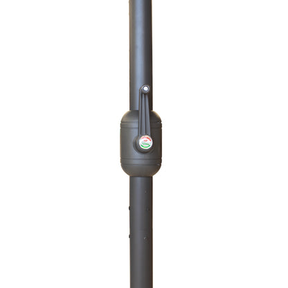 Ομπρέλα κήπου Capri Megapap αλουμινίου χρώμα ανθρακί Ø3m. - Hippiehome.gr