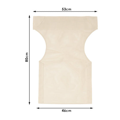 Διάτρητο πανί επαγγελματικό για πολυθρόνα σκηνοθέτη χρώματος εκρού Megapap - Hippiehome.gr