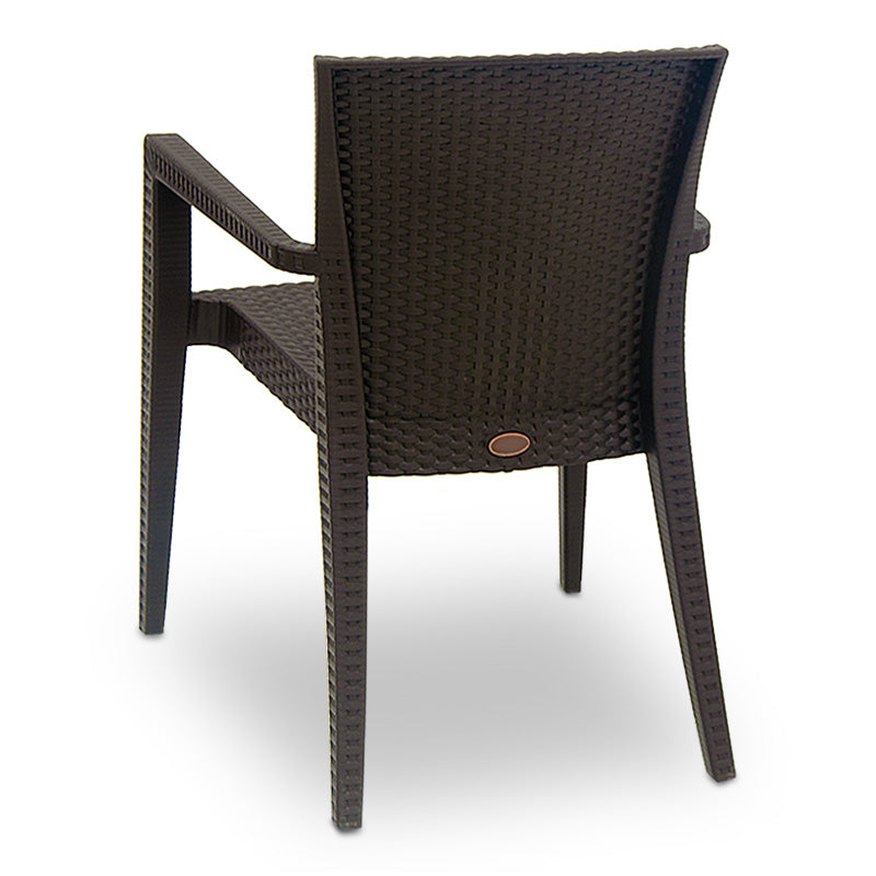 Πολυθρόνα κήπου Bali Megapap από PP χρώμα καφέ 57x60x85εκ. - Hippiehome.gr